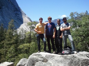 3 Europeans and 1 Aussie at Yosemite